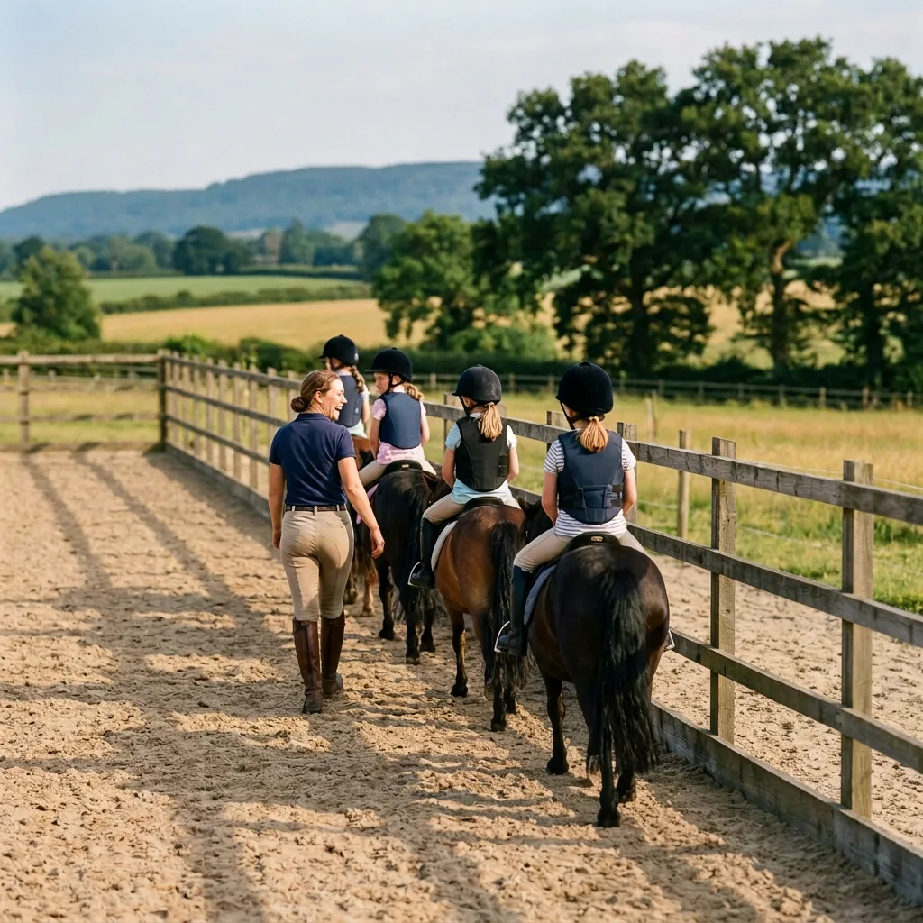 Cours de poney à Allan, Drôme